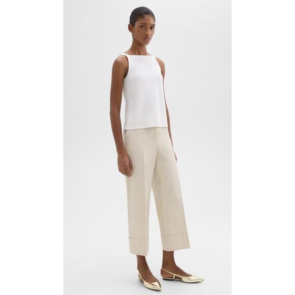 THEORY Cuff Pant Sand Sz 00 NWT - Picture 2 of 6